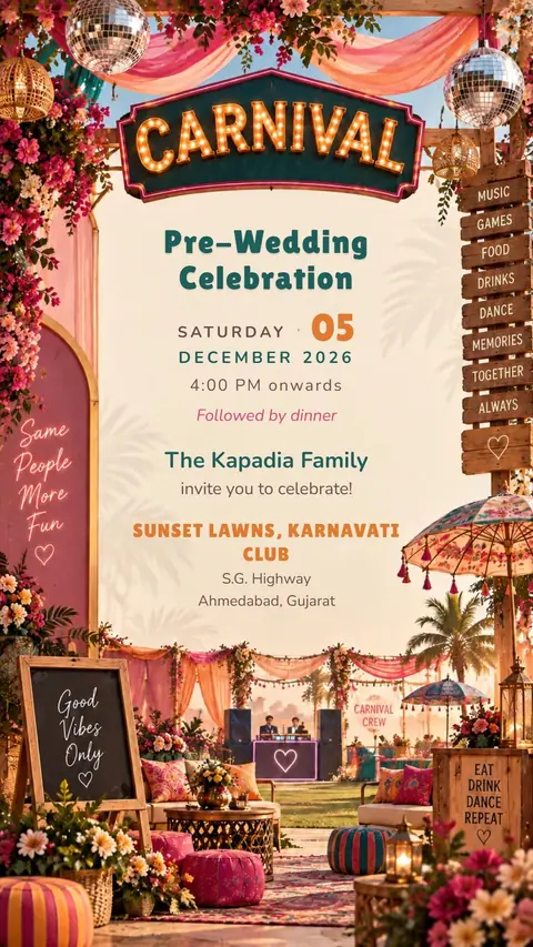 Carnival Party Invitation — carnival invitation card