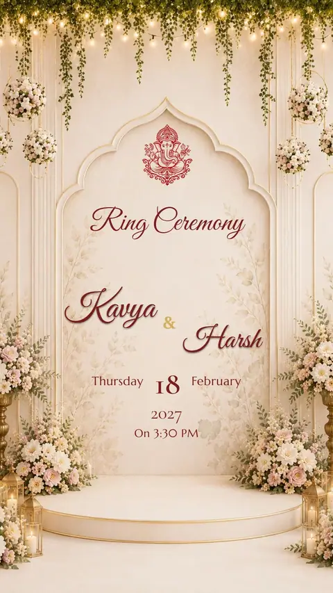 Engagement Simple — engagement invitation card
