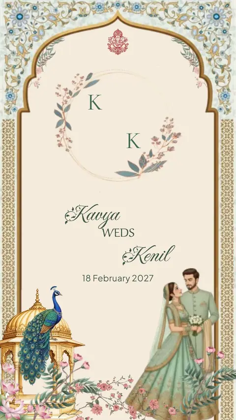 Premium Royal Kankotri — wedding invitation card